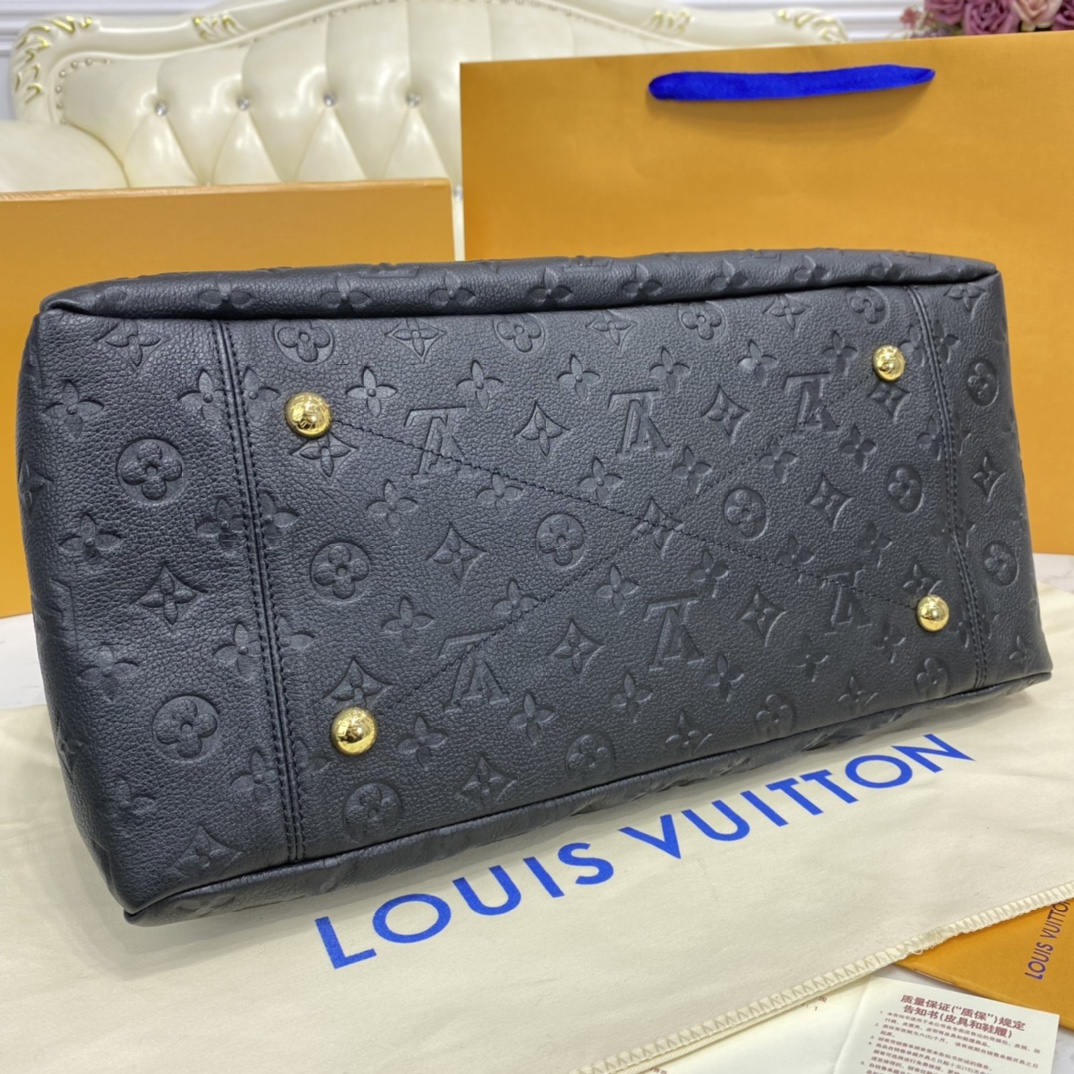 Louis Vuitton ARTSY MM Handbag Monogram Empreinte M41066 Black